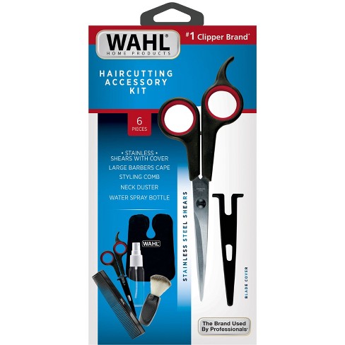 Wahl Haircutting Scissors And Accessory Kit With Shears, Blade Guard ...