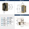 Amerock Double Demountable Hinges for Cabinet Doors with 1/2 Inch Overlay – Set of 2 - 3 of 4