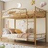 Coucheta Bunk Bed Twin Over Twin with Ladder & Full Safety Guardrail, Heavy Duty Metal Twin Over Twin Bunk Bed 400 Lbs Load Capacity, Noise Free - 2 of 2