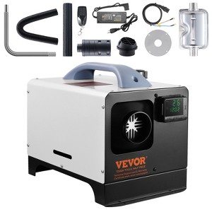 VEVOR 5-8KW Diesel Heater,Diesel Air Heater All in One with Remote Control and LCD Screen, Fast Heating Low Noise,Portable Diesel Heater ,Black&White - 1 of 4