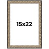 PosterPalooza | Ornate Silver Picture Frame - UV Acrylic, Foam Board Backing, Hanging Hardware - 2 of 4