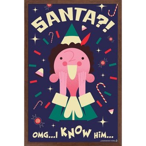Trends International Elf - I Know Him Framed Wall Poster Prints - 1 of 4