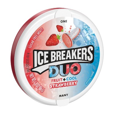 Ice Breakers Duo Strawberry Sugar Free Mint Candies - 1.3oz : Target