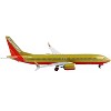 Boeing 737 MAX 8 Commercial Aircraft "Southwest Airlines" Gold with Red Stripes 1/400 Diecast Model Airplane by GeminiJets - 2 of 3