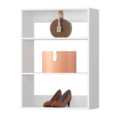 Short Tower Wood Built In Closet Organizer Unit, Wood Closet Organizer Starter Kit, Mounted Closet Systems
