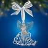 Collections Etc Memory Angel Christmas Ornament in Gift Box Silver - 2 of 3