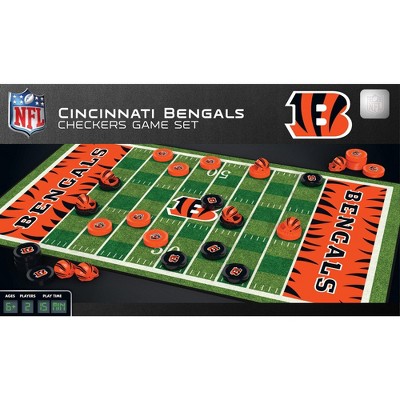 MasterPieces NFL Cincinnati Bengals Checkers Board Game