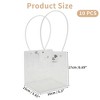 Unique Bargains Florist Bouquet Bag with Handle for Birthday Christmas Mother's Day Wedding Clear White 10 Pcs - 2 of 4