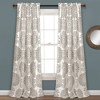 Set of 2 Evelyn Medallion Light Filtering Window Curtain - Lush Décor - 2 of 4