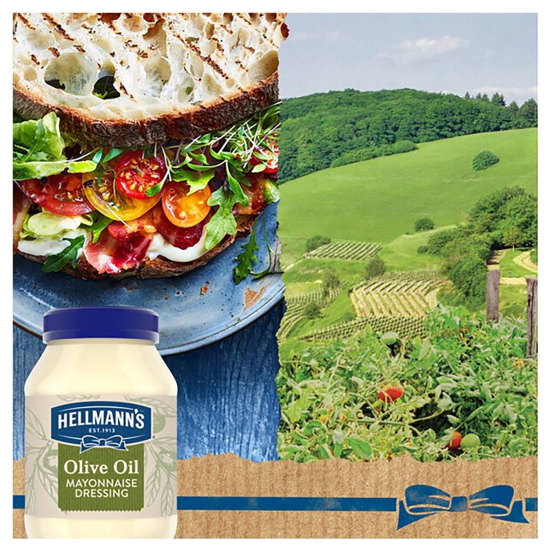 Hellmann's Mayonnaise Dressing with Olive Oil 30oz, 4 of 9