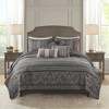 ChicFurnit Bedding Set Elegant Jacquard Quilt with Embroidered Pillows for Stylish Home Decor, Multicolored, 15.35"*17.72"*9.84" - 2 of 4