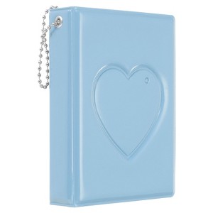 Unique Bargains Mini Love Heart PVC Material Photocard Binder Album with 32 Pockets 4.3"x3.3" - 1 of 4