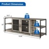 TV Stand for 65+ Inch TV, Industrial Entertainment Center TV Media Console Cabinet - 2 of 4