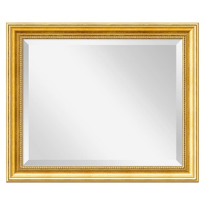 20" x 24" Townhouse Wood Framed Wall Mirror Gold - Amanti Art