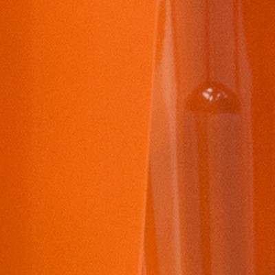 Lily 30" High Backless Orange Metal and Wood Barstool