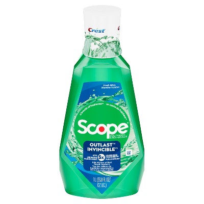 Crest Scope Outlast Mouthwash - Fresh Mint