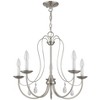 Livex Lighting Mirabella 5 - Light Chandelier in  Brushed Nickel - 4 of 4