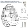 CAVINAS PE Egg Outdoor Swing Chair with Cushion and Headrest Pillow,Rattan Porch Swing for Bedroom,Garden,Courtyard,White - 4 of 4