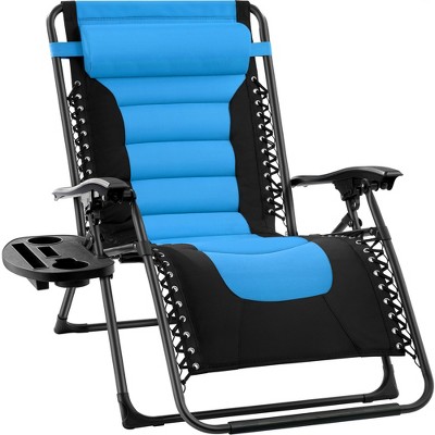 Best Choice Products Oversized Zero Gravity Chair, Folding Recliner W/  Removable Cushion, Side Tray : Target