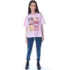 Seven Times Six Maruchan Instant Lunch Women's Ramen Noodle Sequence Skimmer T-Shirt Soup Pink - image 2 of 4