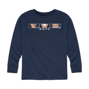 Boys' - Avatar: The Last Airbender - Battle Face Long Sleeve Graphic T-Shirt - 1 of 4