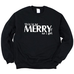Simply Sage Market Women's Graphic Sweatshirt Merry As I Get - 1 of 4