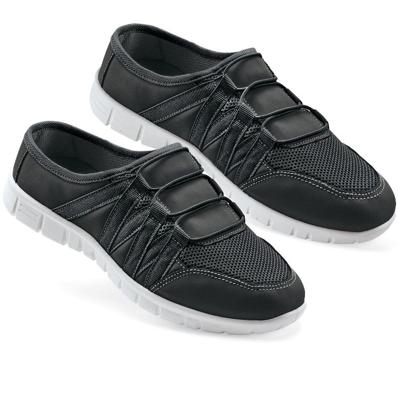 Collections Etc Slip-On Comfort Sneakers with Flexible Skid-Resistant Soles, 3 of 5