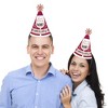 Big Dot of Happiness But First, Wine - Cone Happy Birthday Party Hats for Kids and Adults - Set of 8 (Standard Size) - 2 of 4