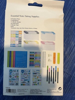  Faber-Castell Essential Note Taking Supplies - Studying  Essentials Set with 6 Fineliner Journal Pens, College School Supplies,  Stationary and Planner Accessories : Office Products