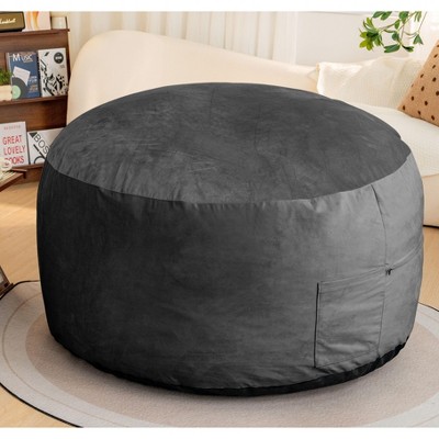 CAVINAS Bean Bag Chair Comfy Floor Chair with Memory Foam Filler with Microfiber Cover for Living Room