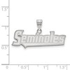 Black Bow Jewelry 10k White Gold Florida State Seminoles NCAA Medium Pendant - 2 of 3