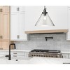 Urban Ambiance Luxury Modern Farmhouse Indoor Pendant,  14''H x 16"W x 16''D,  Matte Black Finish, UHP4676 - 2 of 4