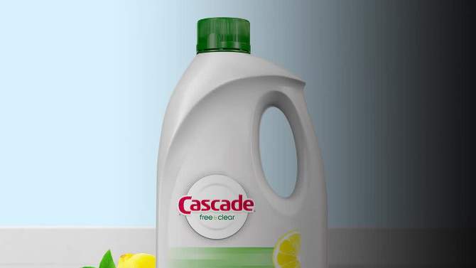 Cascade Free &#38; Clear Gel Lemon Essence Disinfectant - 75 fl oz, 2 of 10, play video