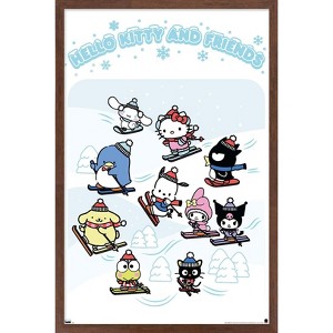 Trends International Hello Kitty and Friends: 24 Aspen Skiing Framed Wall Poster Prints - 1 of 4