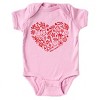 SmileyWorld Christmas Outline Heart - Baby Short Sleeve Graphic Bodysuit - 2 of 4