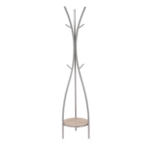 Contemporary Coat Rack Silver Olivia May