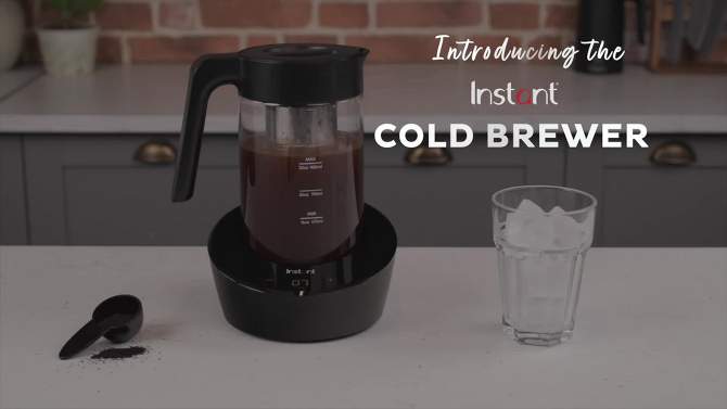 Instant 32oz Instant Cold Brew Electric Coffee Maker Black, 2 of 6, play video