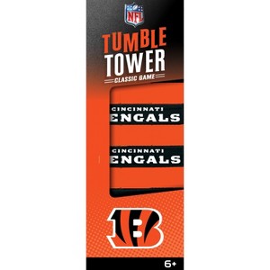 MasterPieces Real Wood Block Tumble Towers - NFL Cincinnati Bengals - 1 of 4