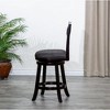 CAVINAS 24" Counter Height X-Back Chair, Swivel Stool, Bistro Chairs, Swivel Dining Chair, Fabric Seat - 2 of 4
