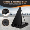 Portable Basketball Hoop Outdoor 5.2-10Ft, 47 Inch Shatterproof Backboard & Rebound Plate & Quick Adjustable Basketball Goal System - 3 of 4