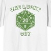 St. Patrick's One Lucky Guy Crew Neck Short Sleeve Men's White T-shirt - 6XL - 2 of 3