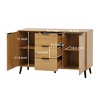 NicBex 47.2 Inch Farmhouse Sideboard Cabinet with 3 Drawers & 2 Doors for Kitchen,Living Room - 3 of 4
