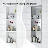 Stainless Steel Shower Niche with Recessed Rectangle Design, No-Tile Installation Required, Wall-Mounted Storage for Bathroom - 4 of 4