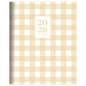 TF Publishing 7"x11" 2026 Gingham Wheat Medium Monthly Planner - 1 of 4