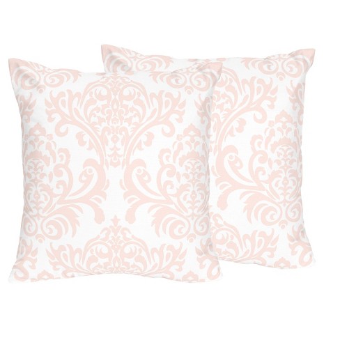 Pink White Amelia Throw Pillow Sweet Jojo Designs Target