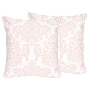 Pink & White Amelia Throw Pillow - Sweet Jojo Designs , Pink White