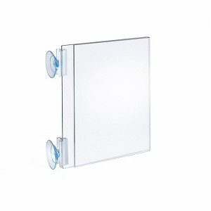 Azar Two Sided Acrylic Sign Holder with Suction Cup Grippers (106684)  - 1 of 3