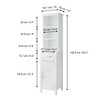 Teamson Home Newport Freestanding Mixed Storage Linen Tower - 4 of 4