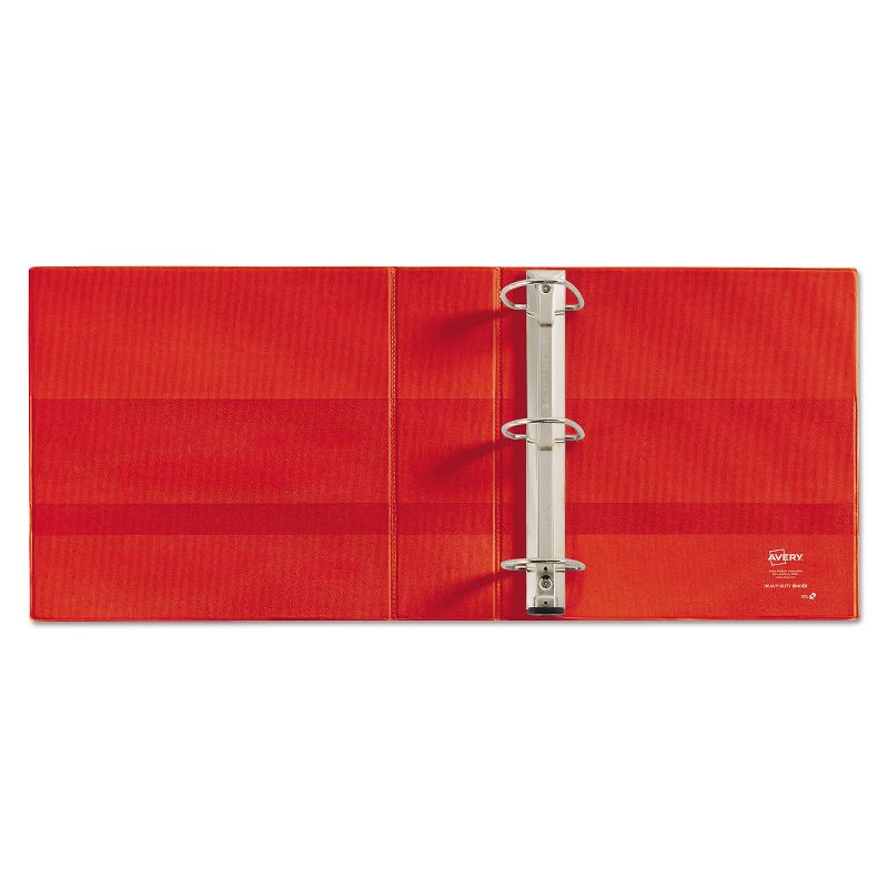 Avery Heavy-Duty Binder with One Touch EZD Rings 11 x 8 1/2 3" Capacity Red 79583, 4 of 9