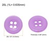 Unique Bargains Resin Snap Fastener Round Flat 4-Hole Sewing Buttons 10 Pcs - 2 of 4